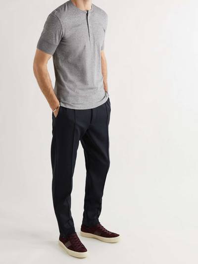 TOM FORD Slim-Fit Cotton-Jersey Henley T-Shirt outlook