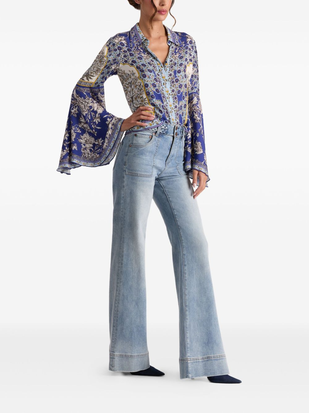 Willa bell-sleeve top - 3