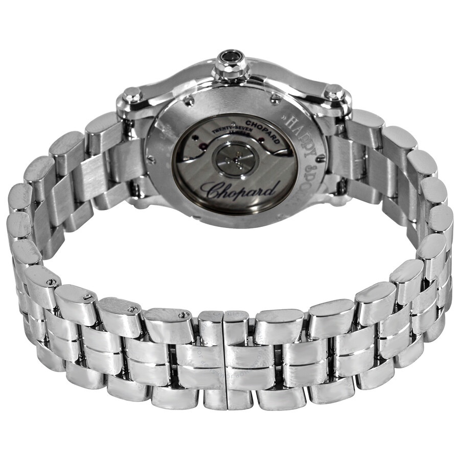 Chopard Happy Sport Automatic Diamond Silver Dial Ladies Watch 278573-3014 - 3