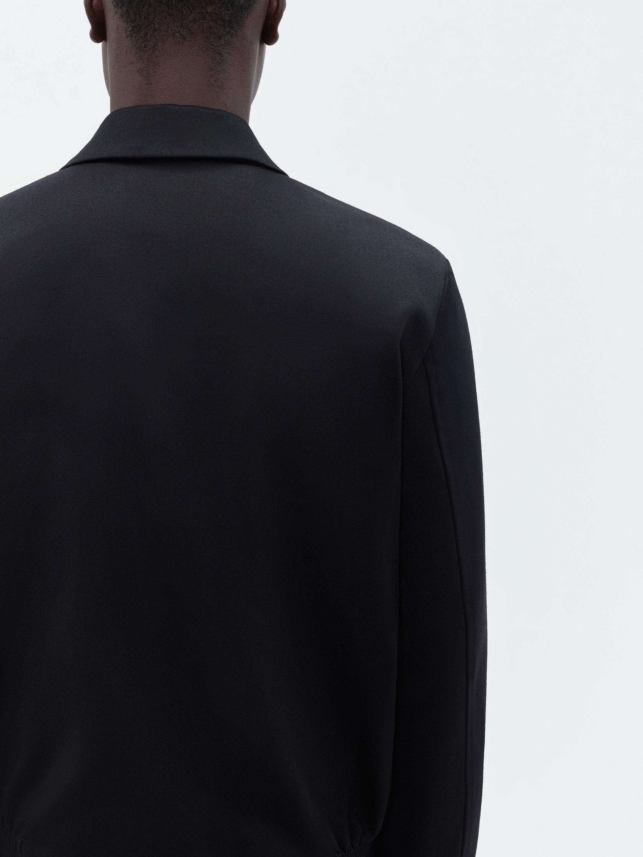 DOUBLE POCKET ZIP BLOUSON-BLACK - 8