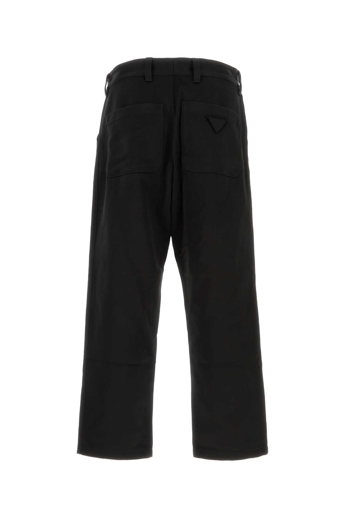 Prada Men Black Silk Blend Pant - 2