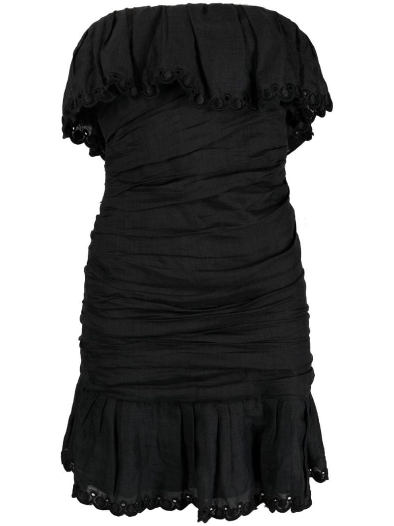 Isabel Marant off-shoulder ruched minidress | REVERSIBLE