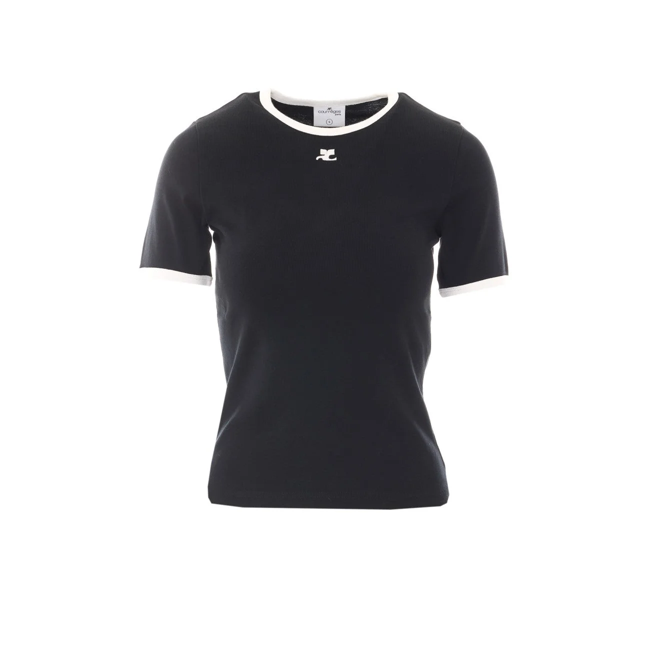 Courreges Women Signature Contrast T-Shirt - 1