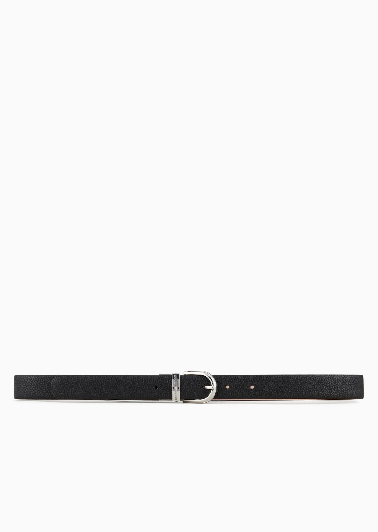 Reversible two-tone belt with deer print - 3
