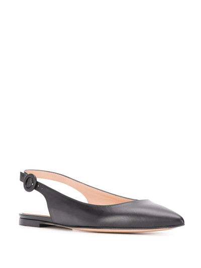 Gianvito Rossi Anna slingback ballerina shoes outlook