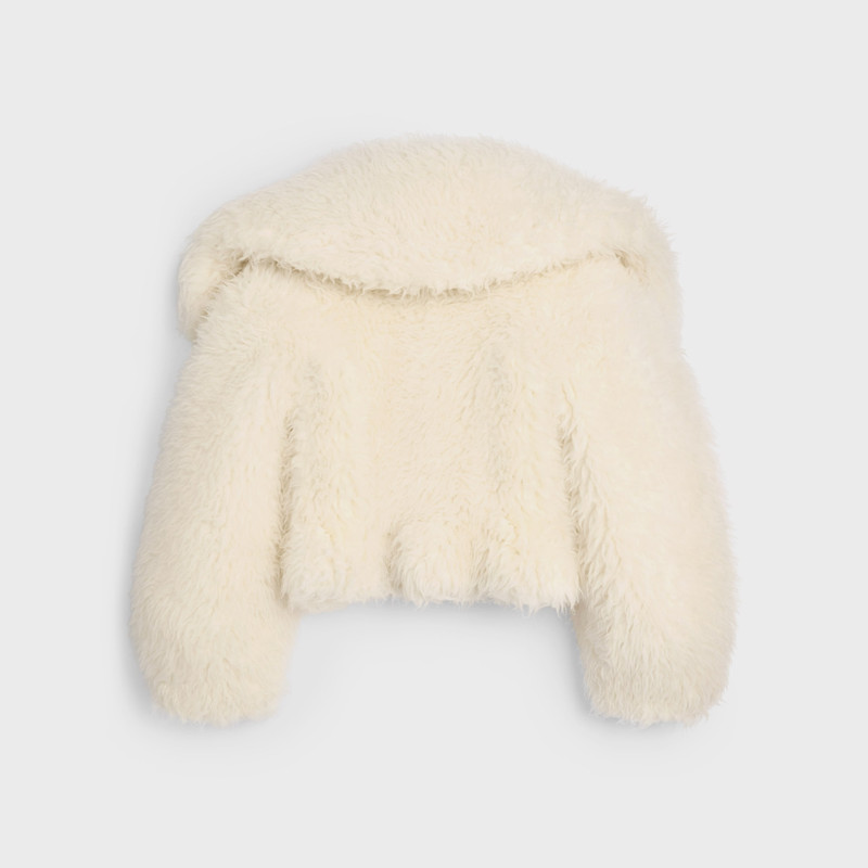 CELINE jacket IN fluffy wool outlook