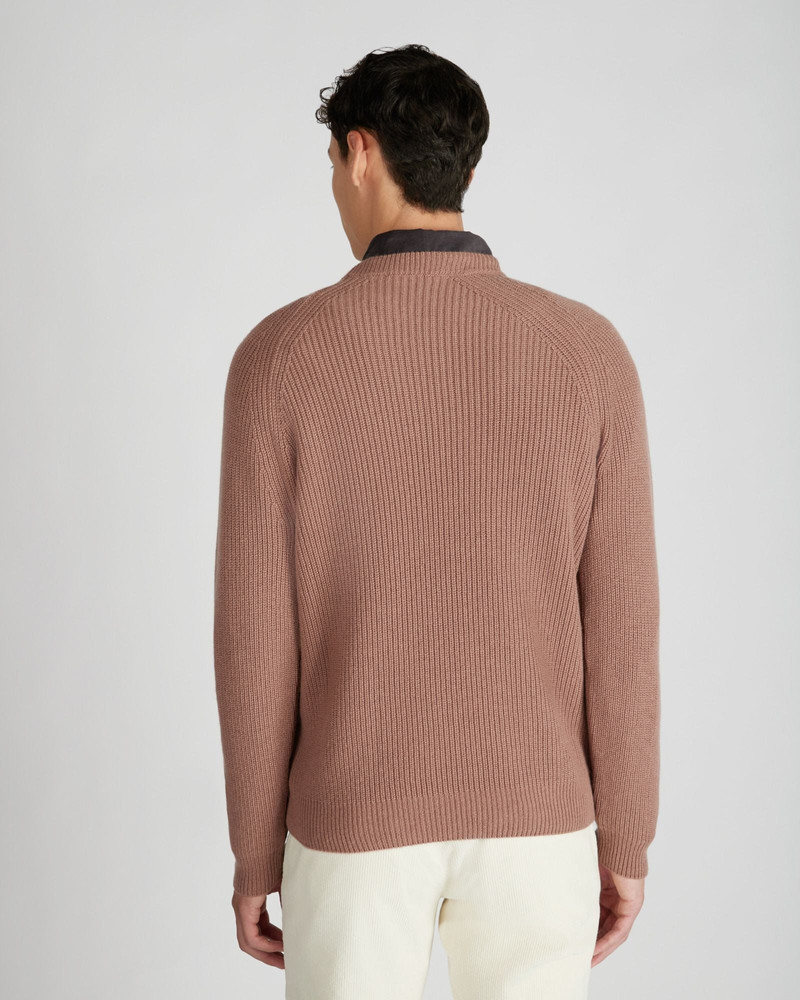 Slim fit cashmere crewneck sweater 3