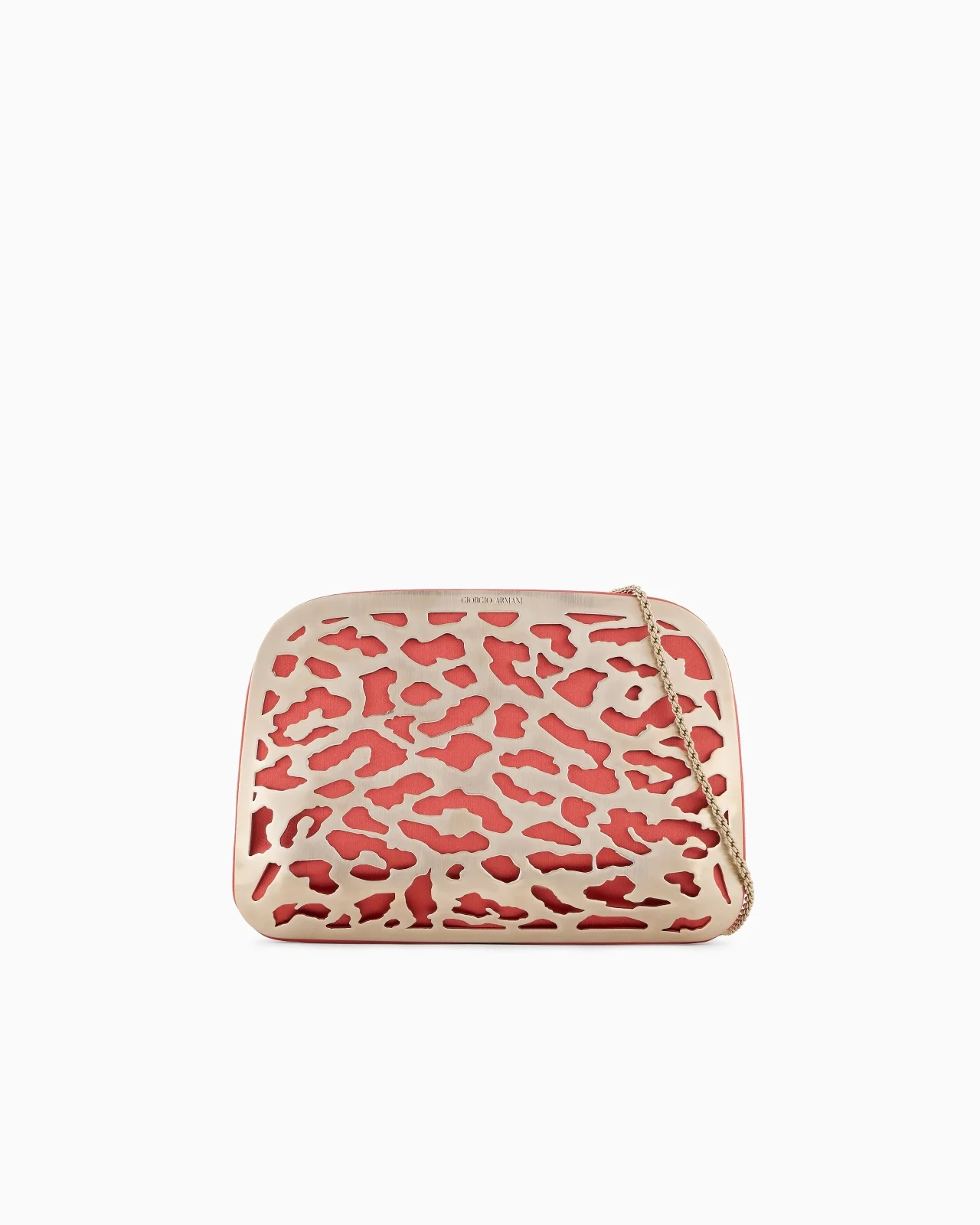LA PRIMA SATIN AND METAL CLUTCH BAG - 1