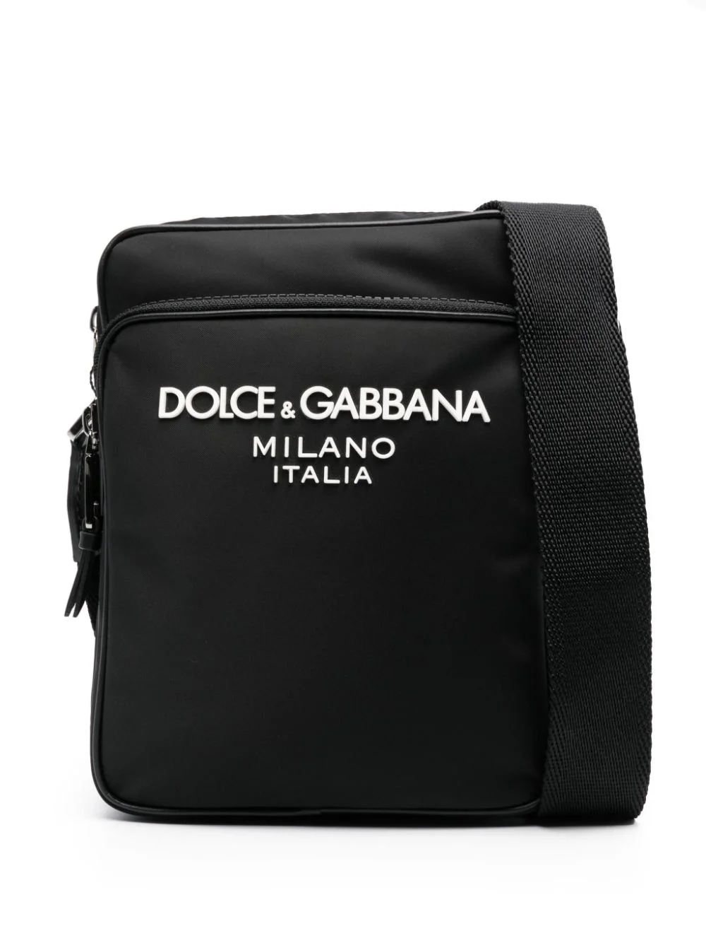 logo-lettering cross body bag - 1