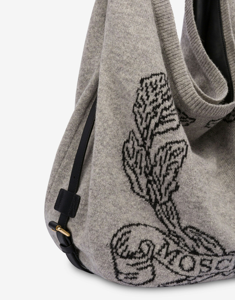 MOSCHINO HANDLE ME BAG IN SHETLAND 4