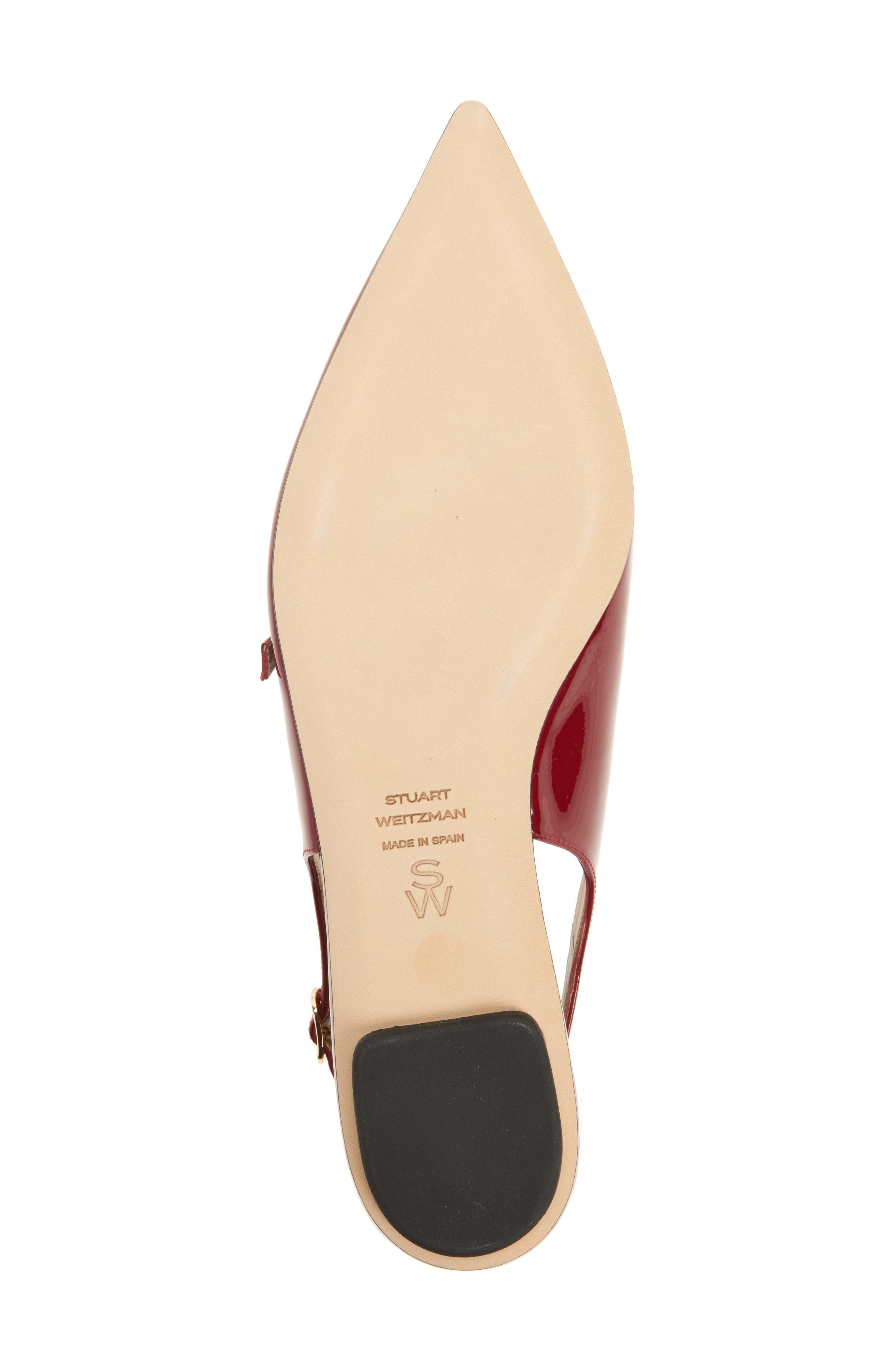 Stuart Weitzman Emilia Mary Jane Slingback Flat in Chile Patent at Nordstrom - 6
