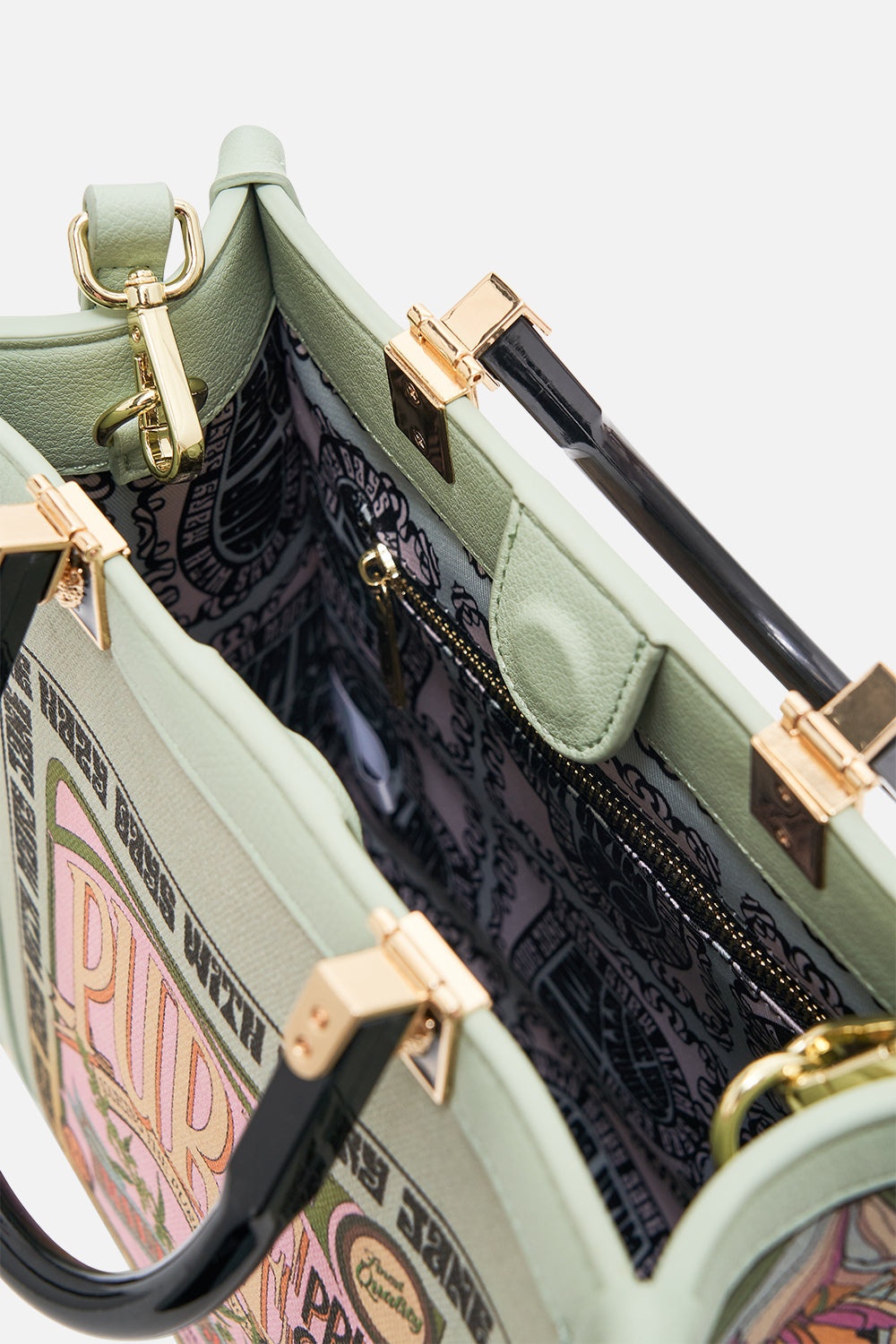 NORTH SOUTH TOTE WITH SMOOTH HANDLE - 4