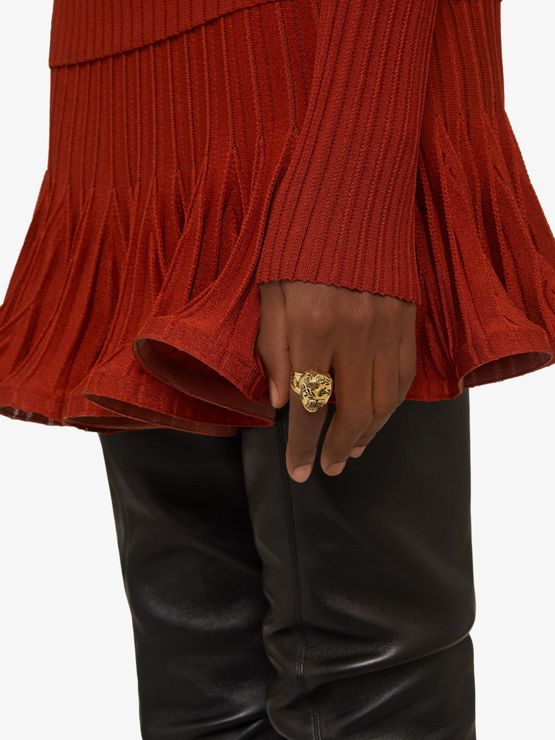 ENGRAVED RING IN METAL WITH 4G SKULL 3