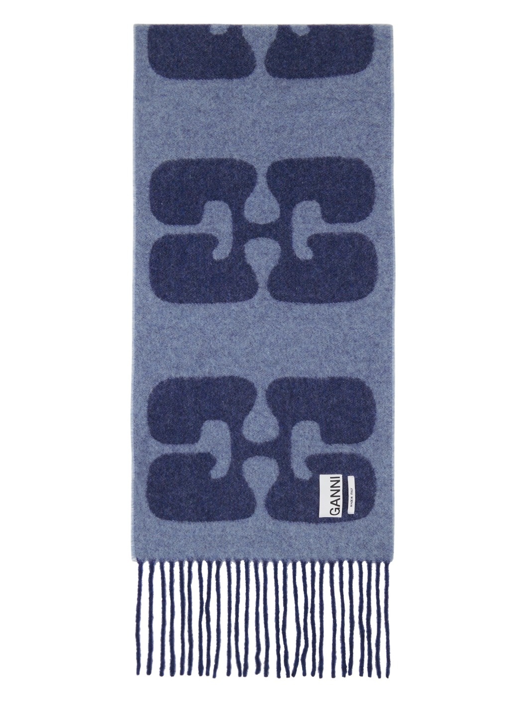 Navy Narrow Logo Scarf - 2