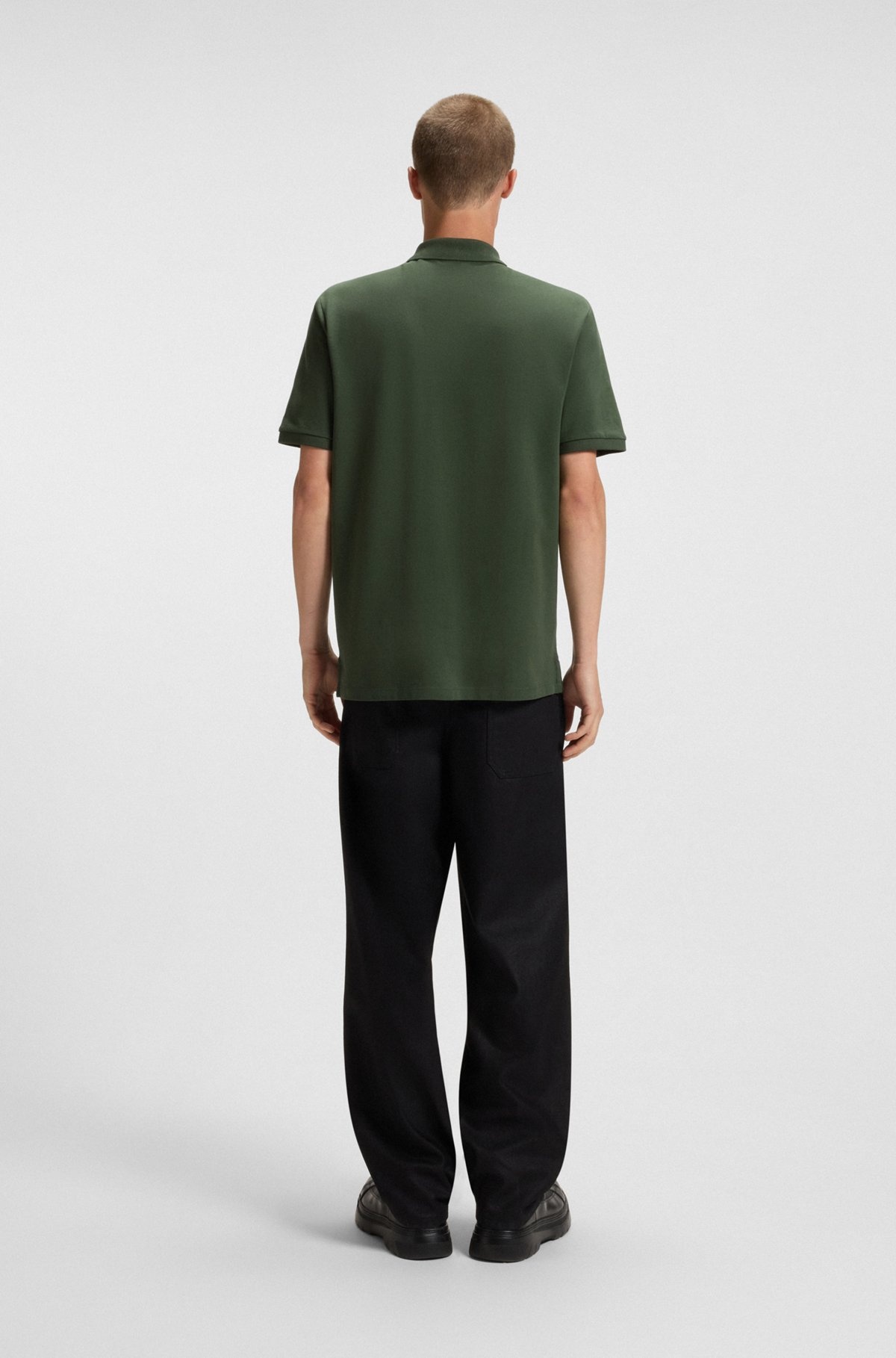 COTTON-PIQUÉ POLO SHIRT WITH ALL-OVER PRINT - 5