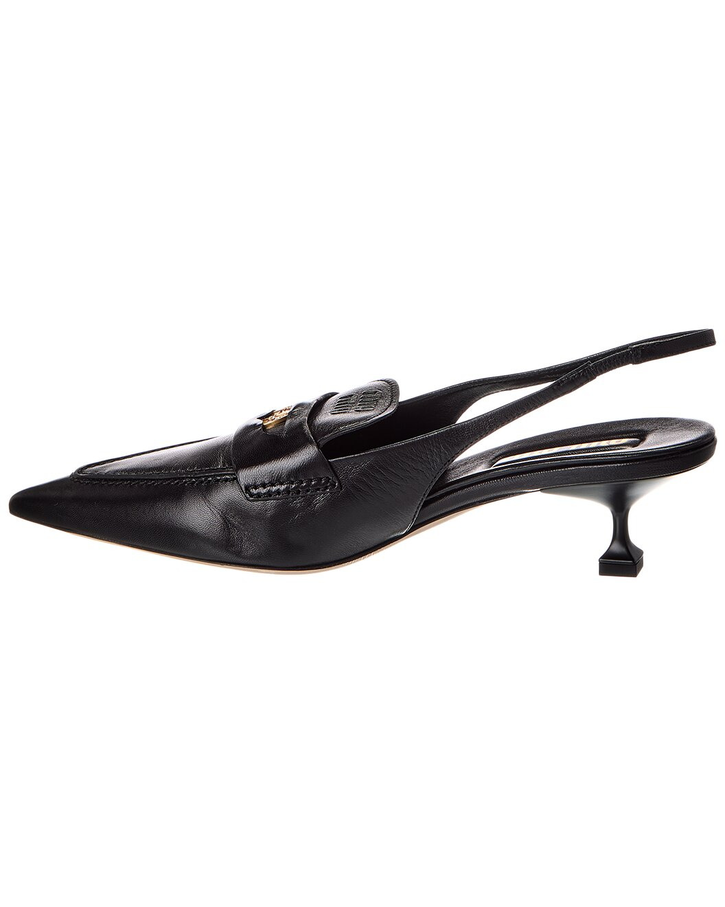 Miu Miu Leather Slingback Pump - 2