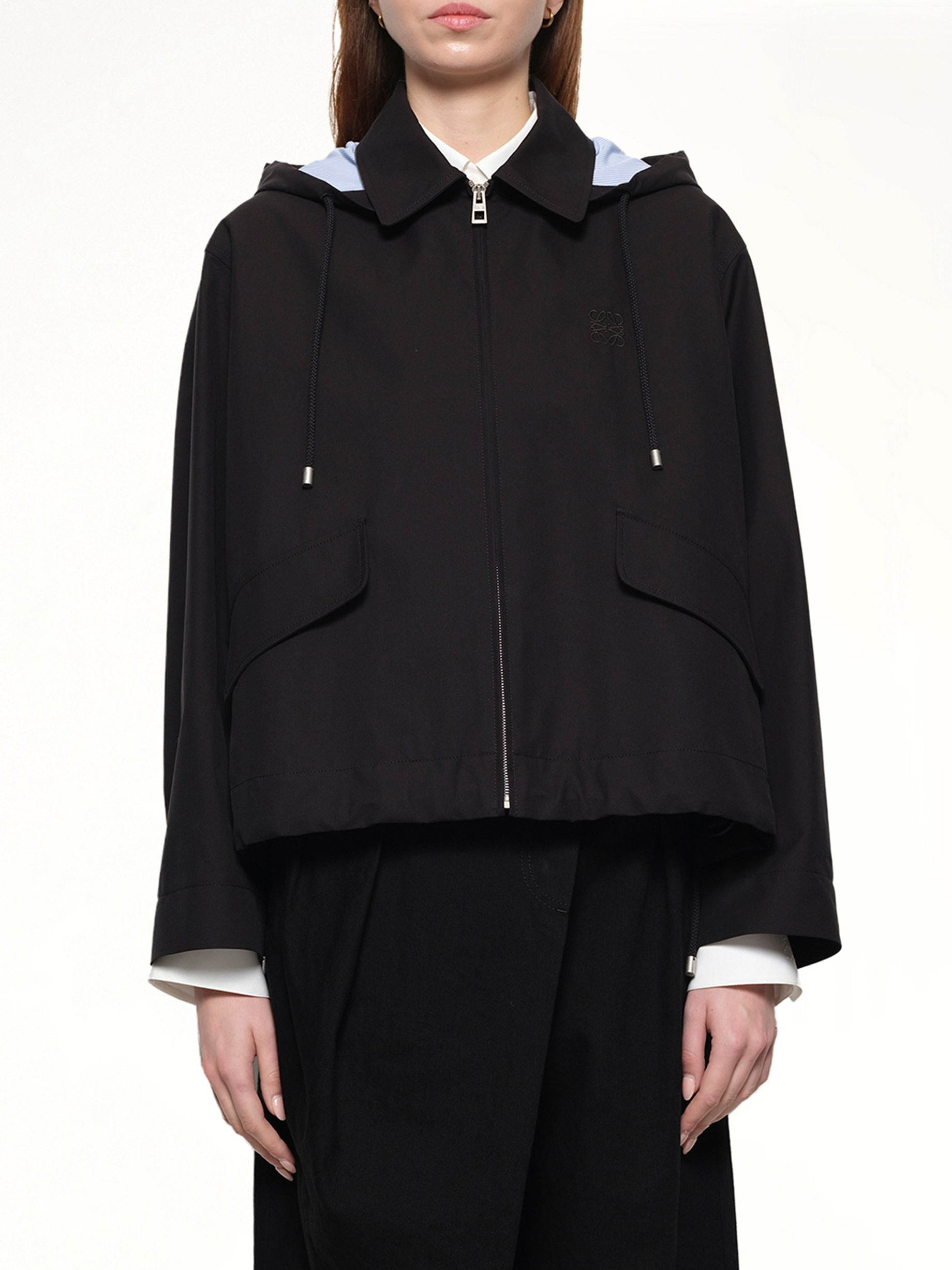 Hooded Parka in Black - 1