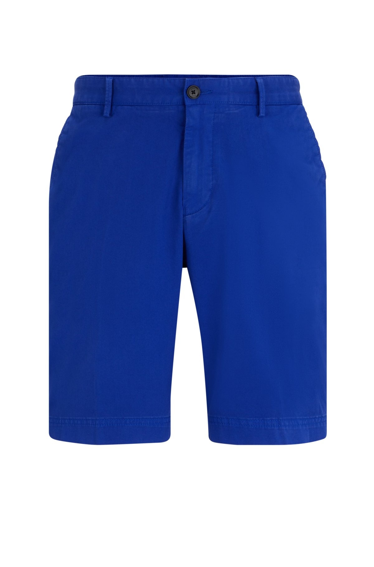 SLIM-FIT SHORTS IN STRETCH-COTTON GABARDINE - 1