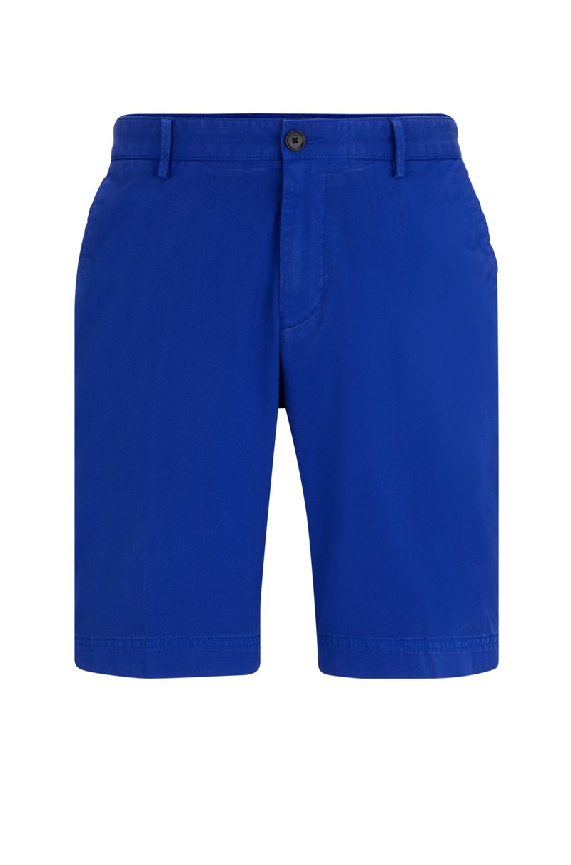 SLIM-FIT SHORTS IN STRETCH-COTTON GABARDINE 1
