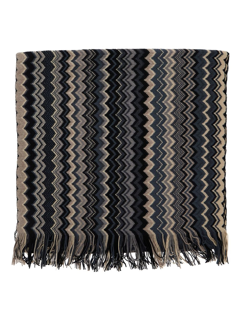 zigzag fringed scarf - 2