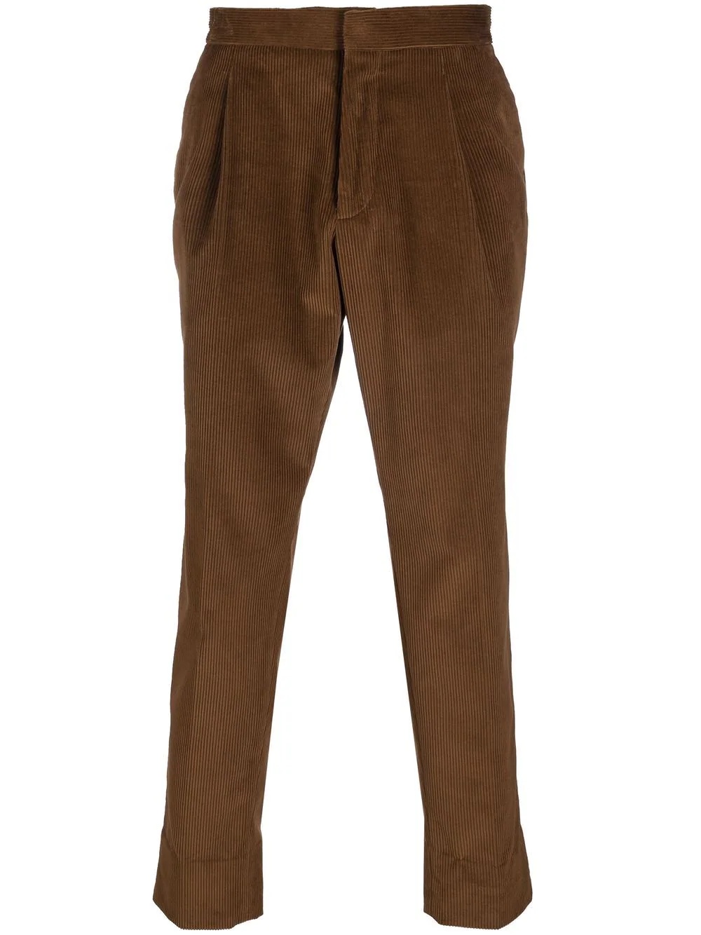 corduroy straight-leg trousers - 1