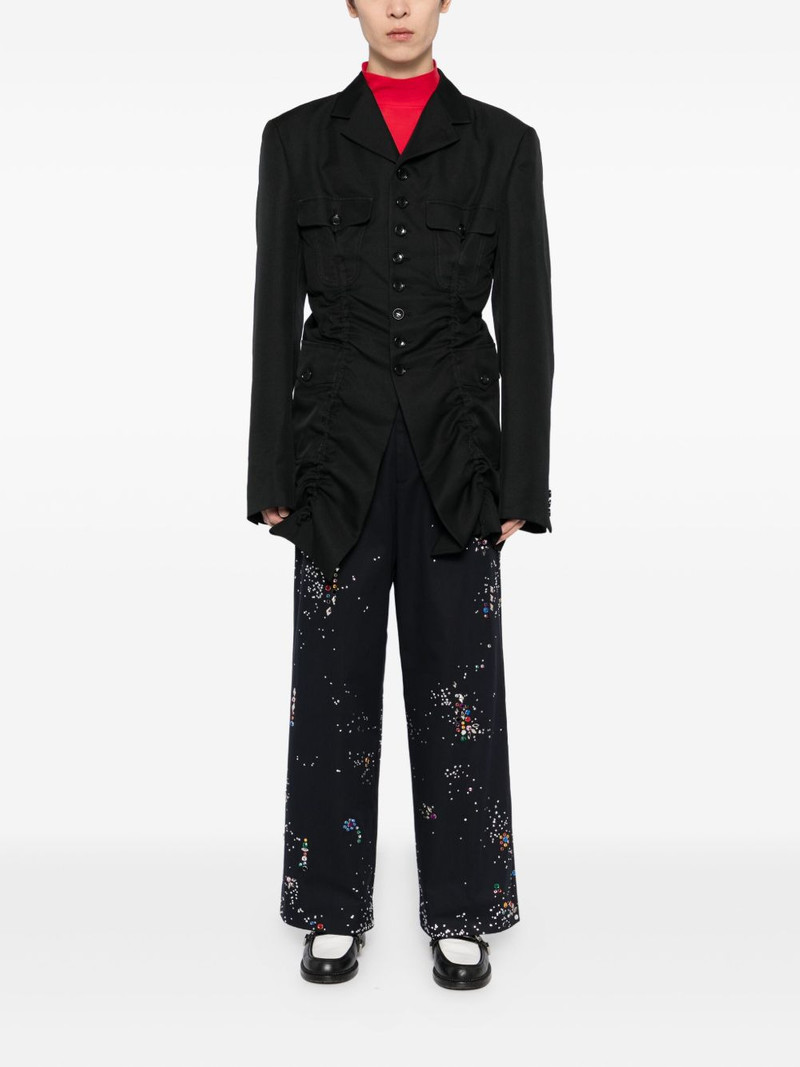 Comme des Garçons Homme Plus ruched-detail jacket outlook