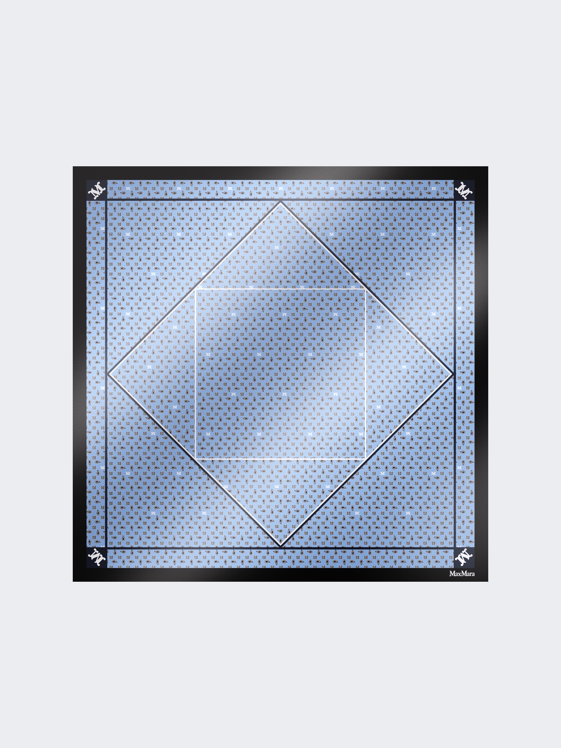 MXACARRE90W1 Printed silk oversized scarf - 1