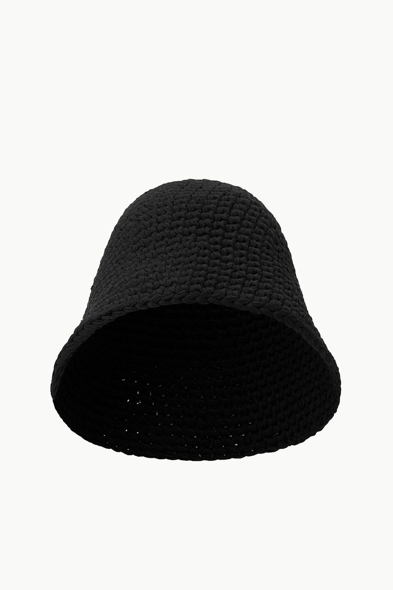 STAUD CROCHET HAT BLACK 3