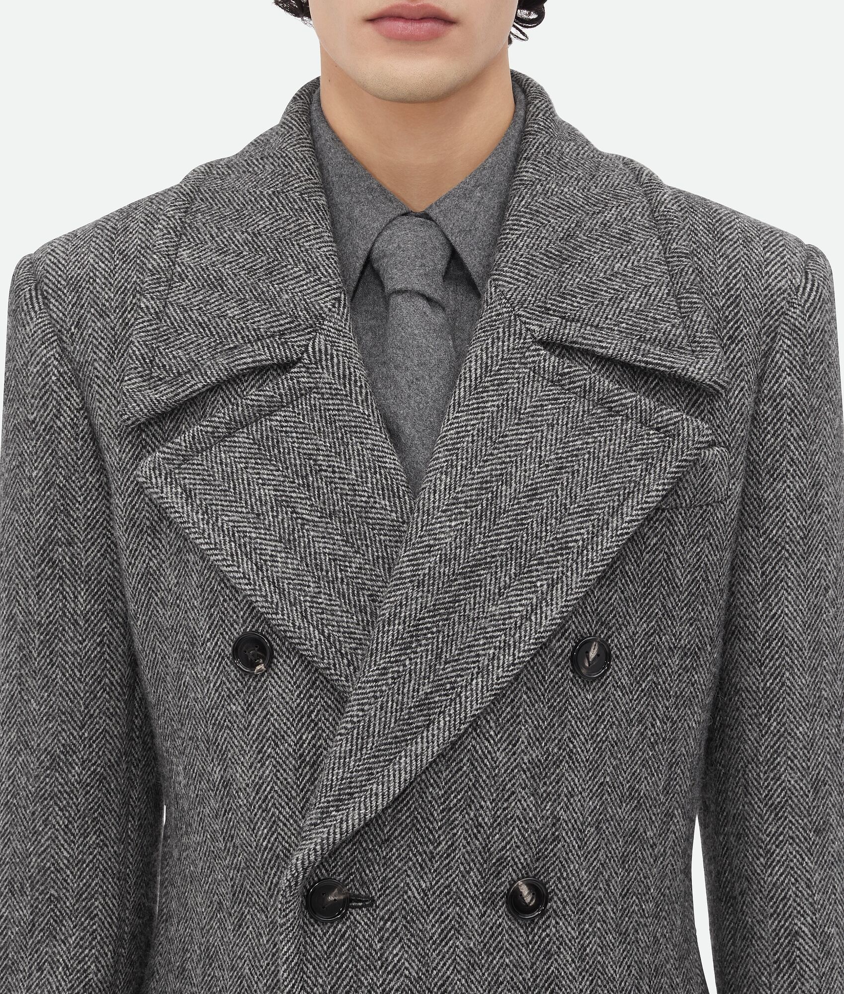 Melange Wool Coat - 4