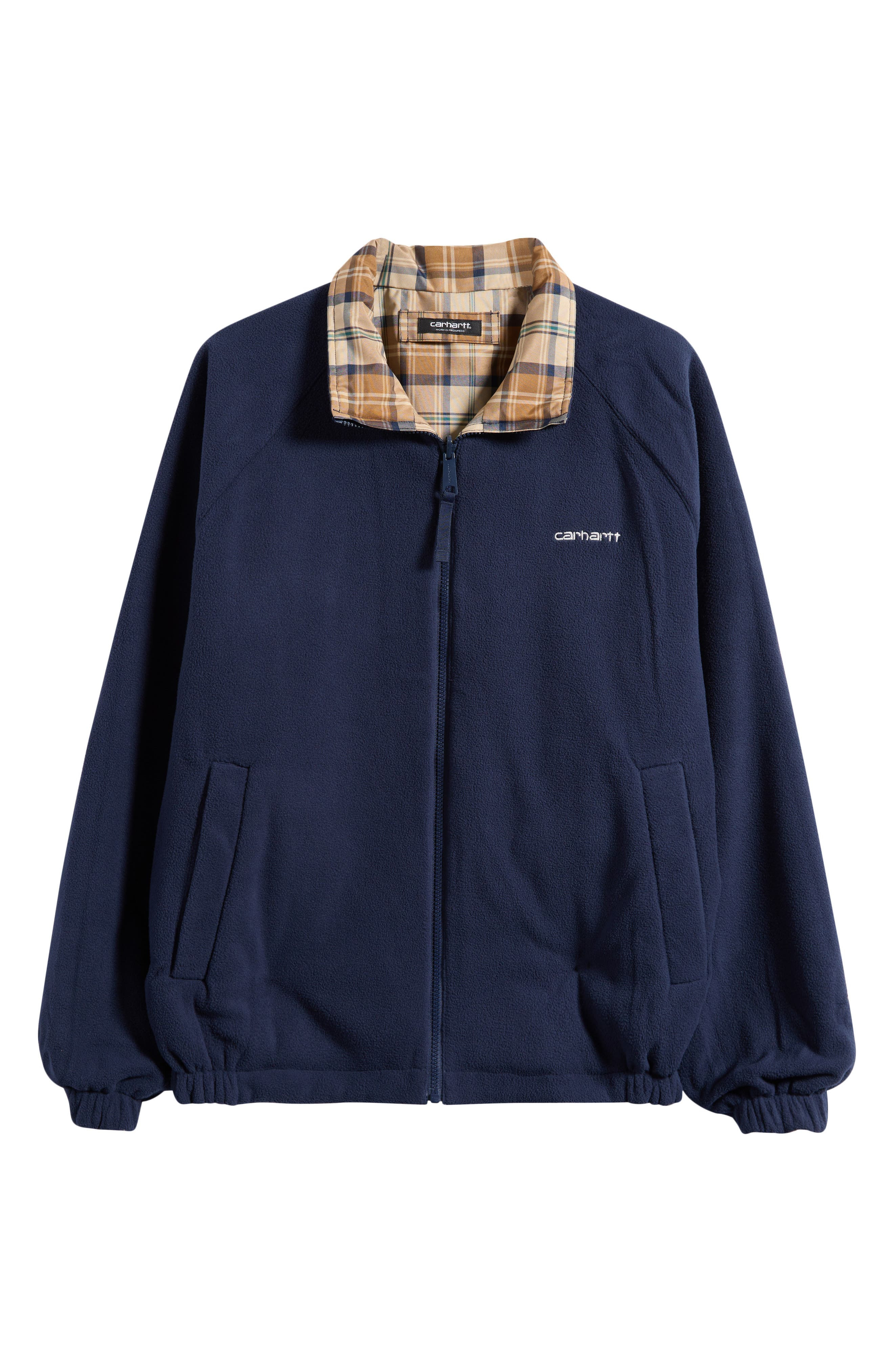 Carhartt Work In Progress Planer Water Repellent Reversible Canvas & Fleece Jacket in Planer Wall /A - 8