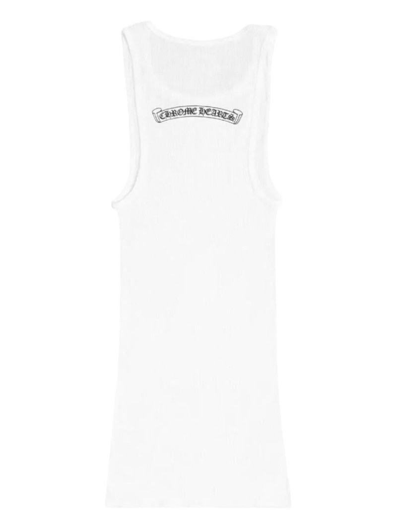 Chrome Hearts logo ribbed tank outlook