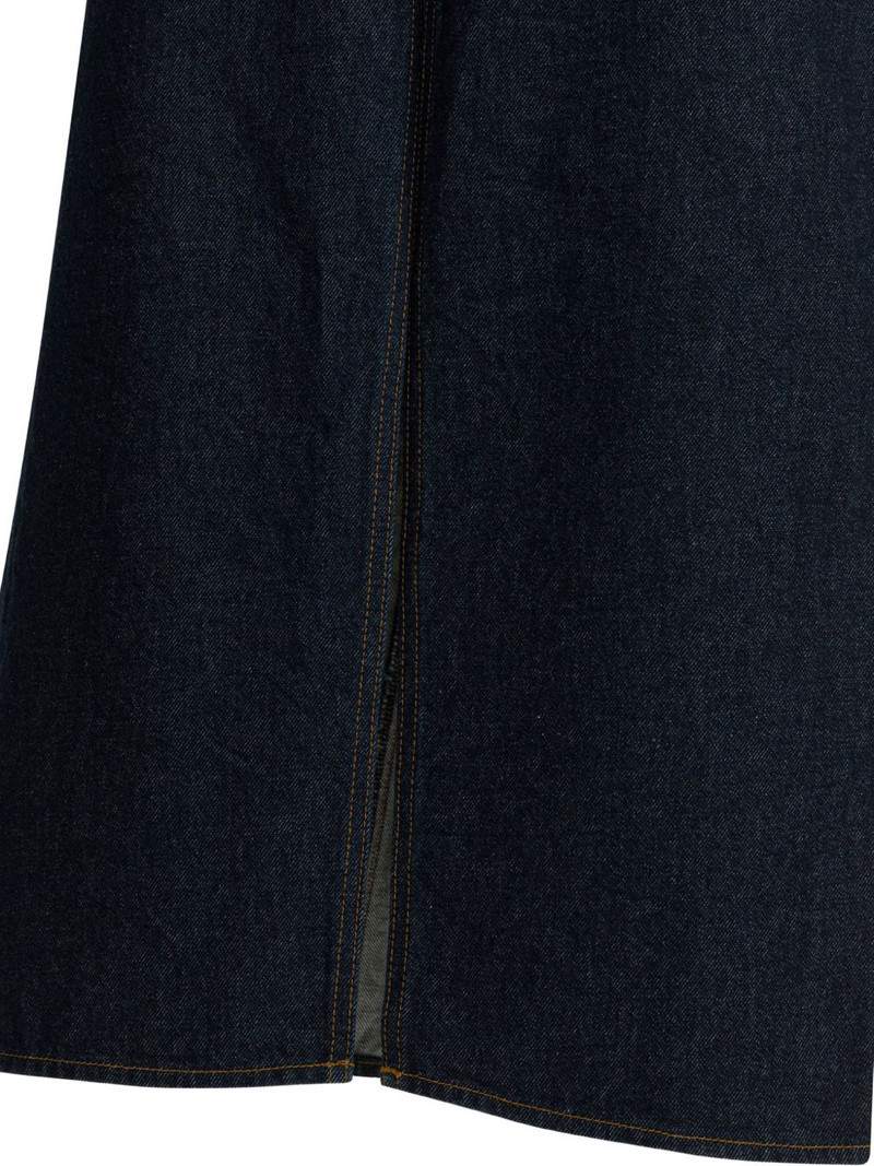 denim pencil midi skirt 4