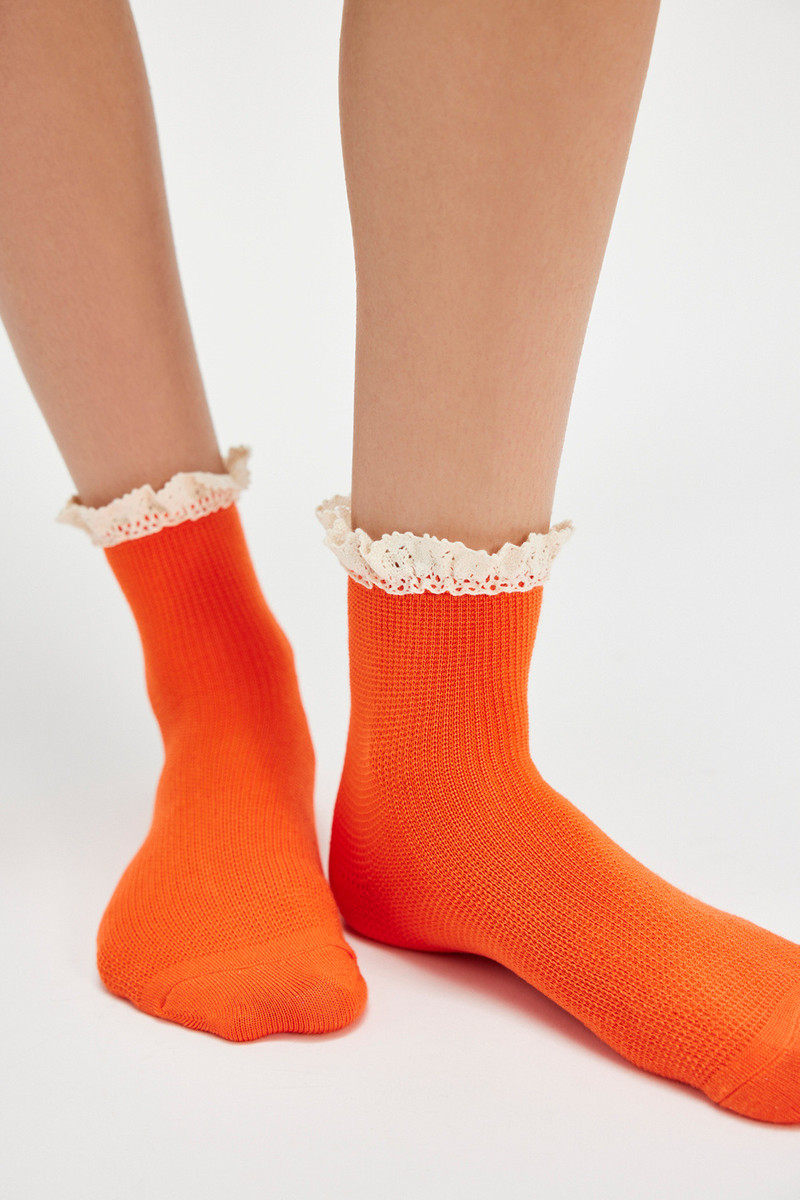 Beloved Waffle Knit Ankle Socks 1