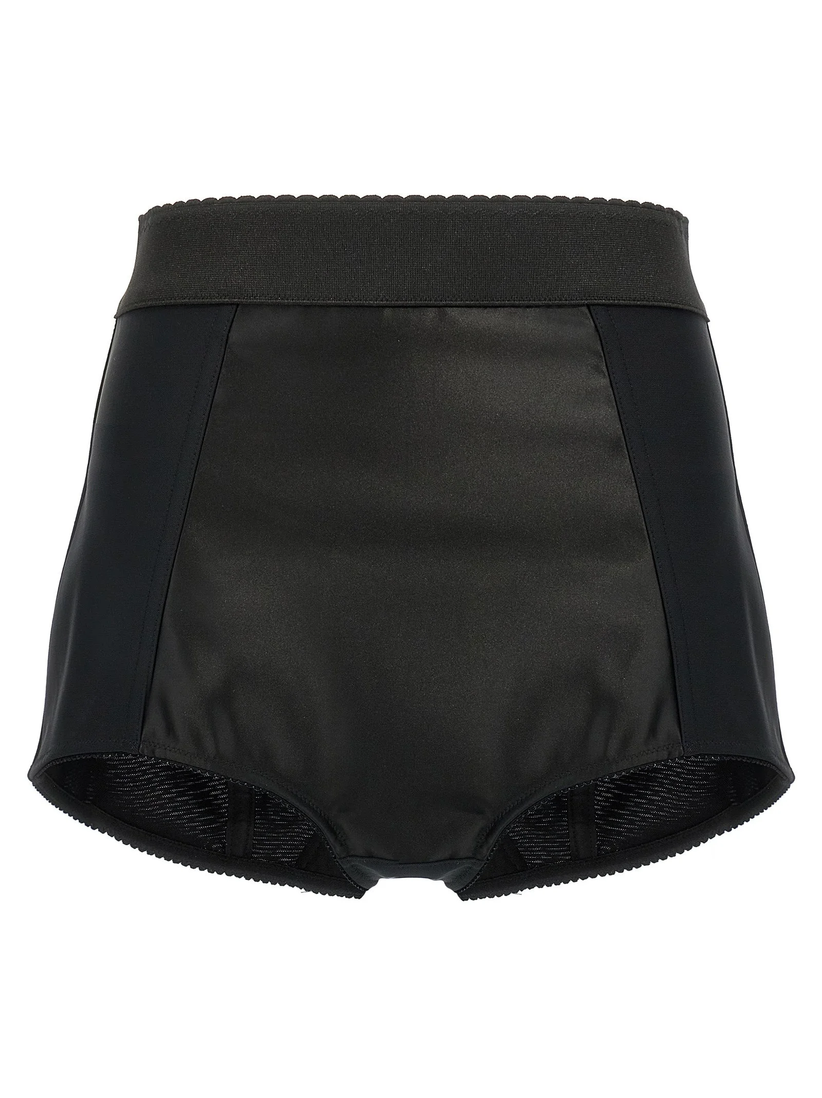 Satin Culottes Bermuda And Short Black - 1