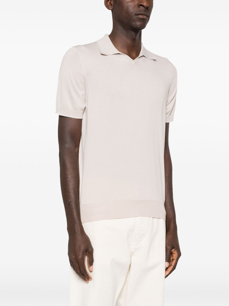 knitted cotton polo shirt 3