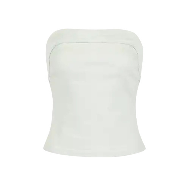 DENIM TUBE TOP BONE 1