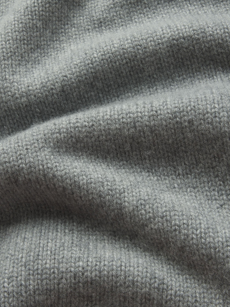 Ritz Unisex Cashmere Sweater in Grey Melange 4