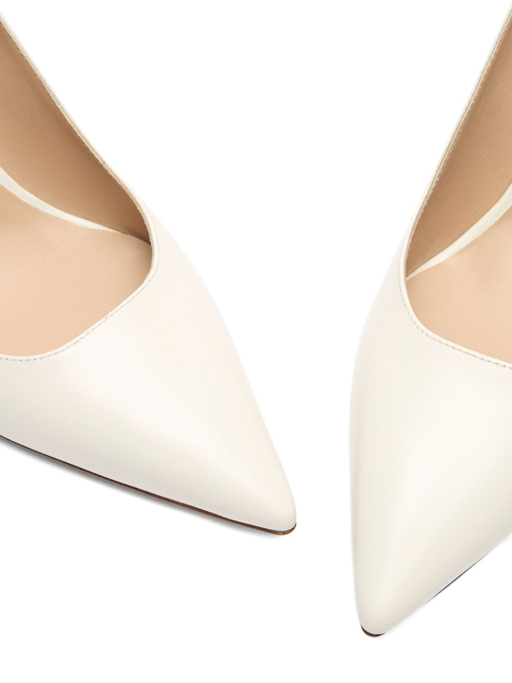 75mm Stuart Power pointed-toe leather pumps - 3