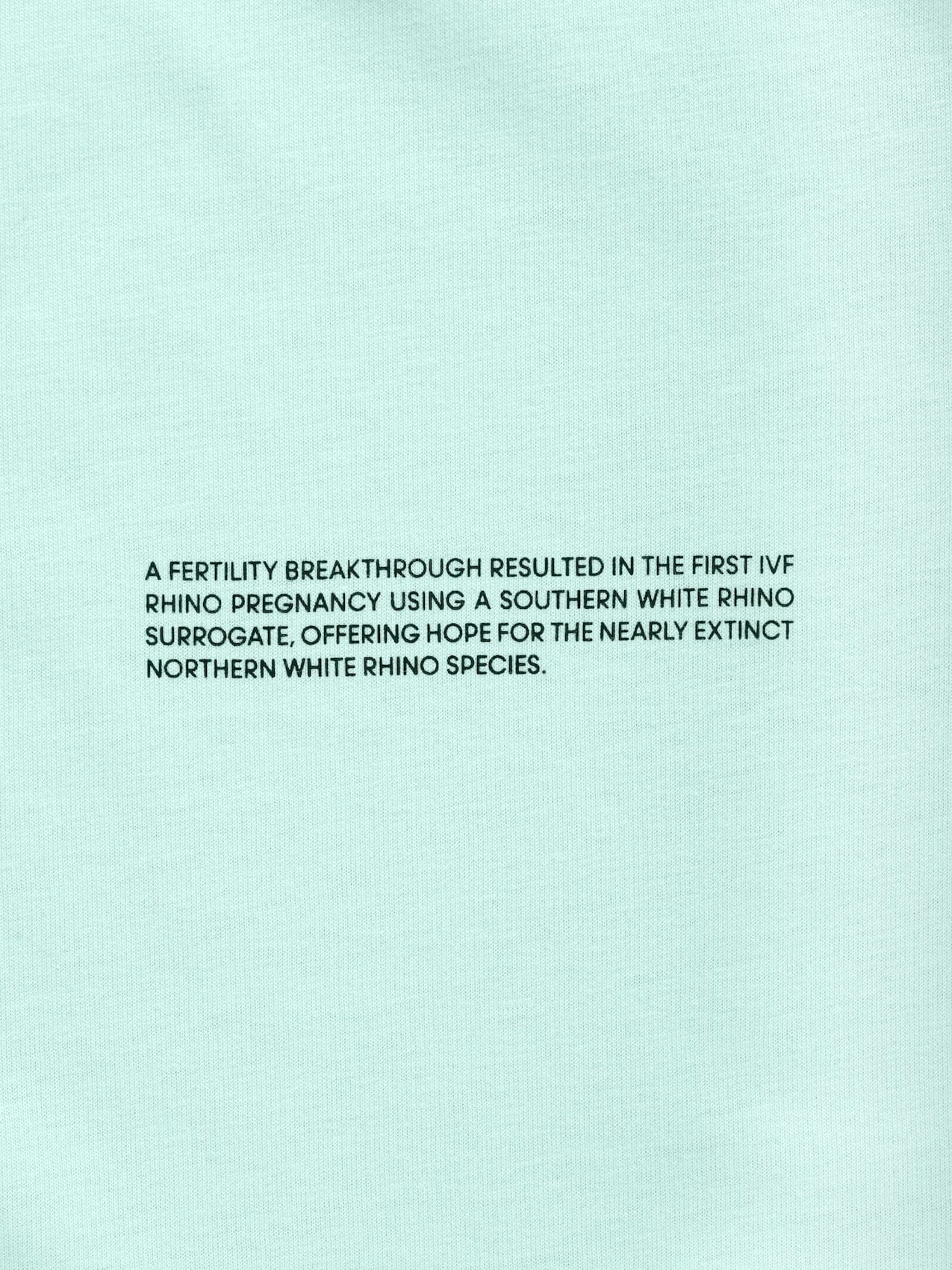 Mens White Rhino Hope T-Shirt - Reflect Blue - 6