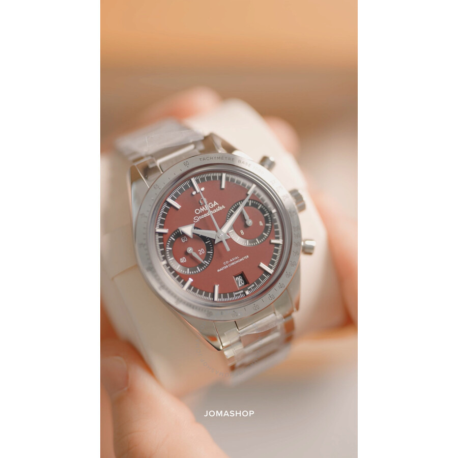 Omega Speedmaster Chronograph Hand Wind Burgundy Dial Men's Watch 332.10.41.51.11.001 - 4