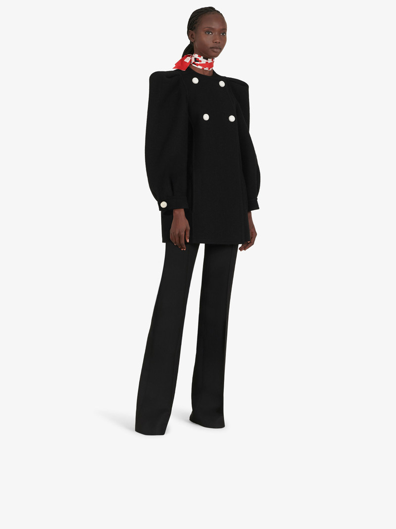 Givenchy Wrap coat with puffed short sleeves outlook