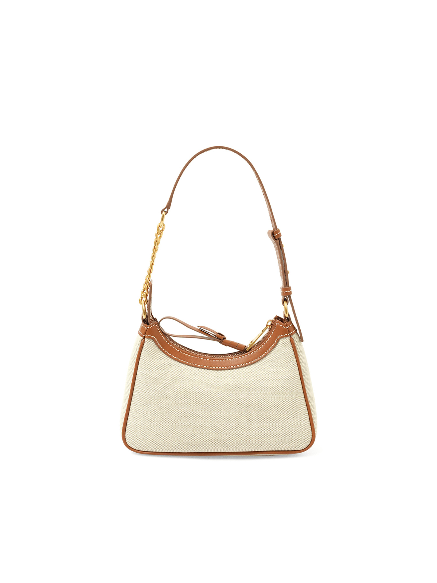 B-Army Shoulder Canvas Bag in Natural/Brown - 6