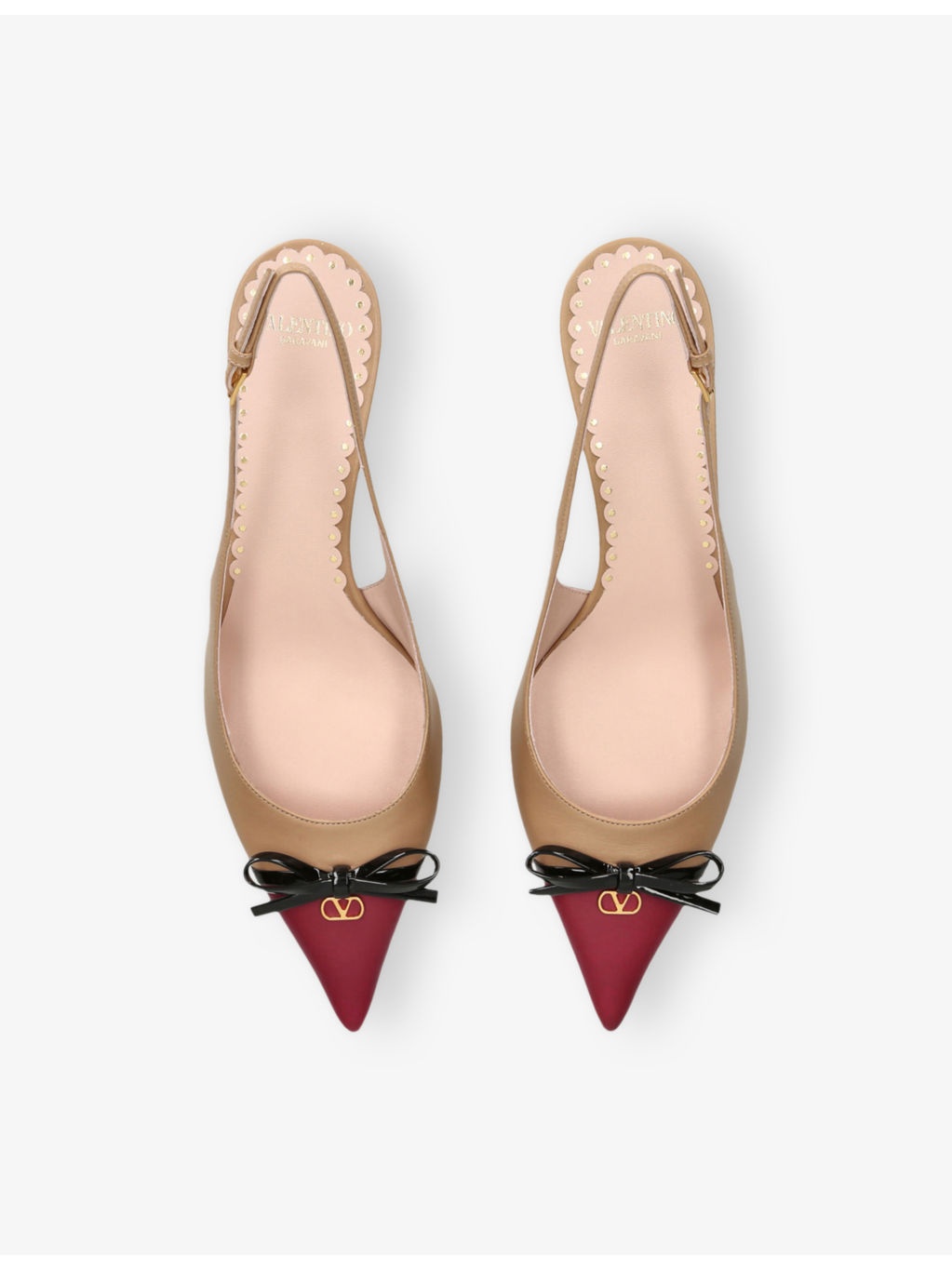 Bepointyn 45 Slingback Leather Heeled Courts - 2