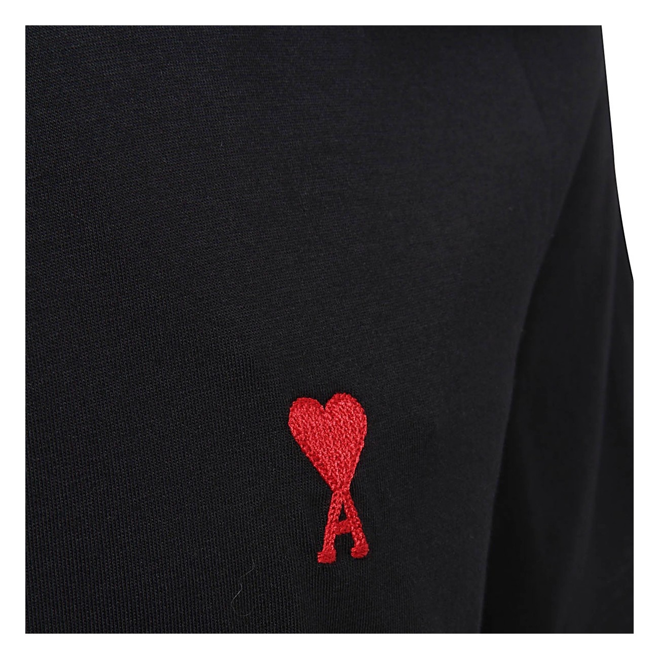 black cotton ami de coeur t-shirt - 3