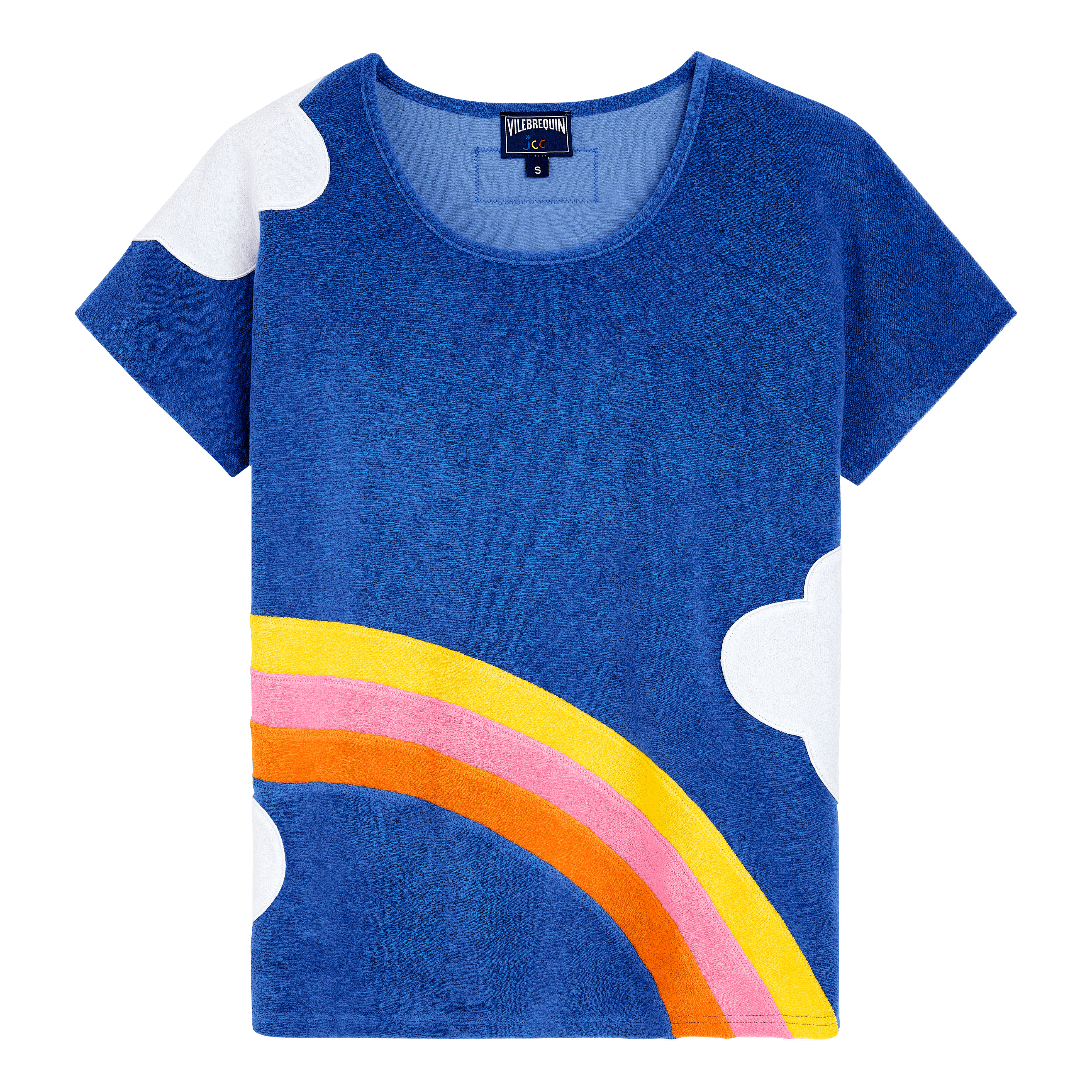 Women multicolor clouds t-shirt - Vilebrequin x JCC+ - Limited Edition - 1