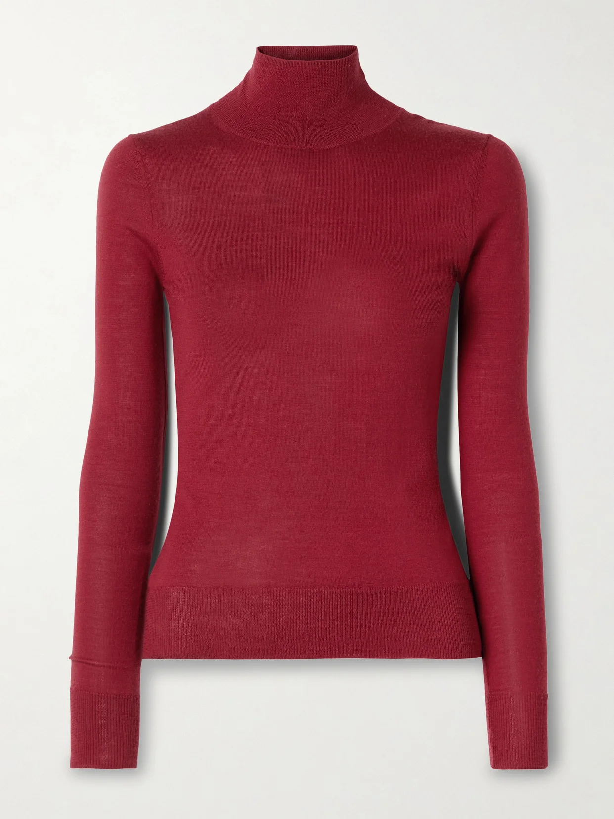 Wool And Silk-blend Turtleneck - 1