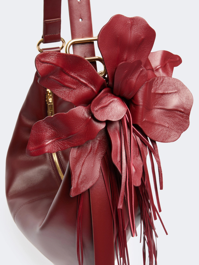 BRUNO Nappa leather hobo bag - BORDEAUX 3