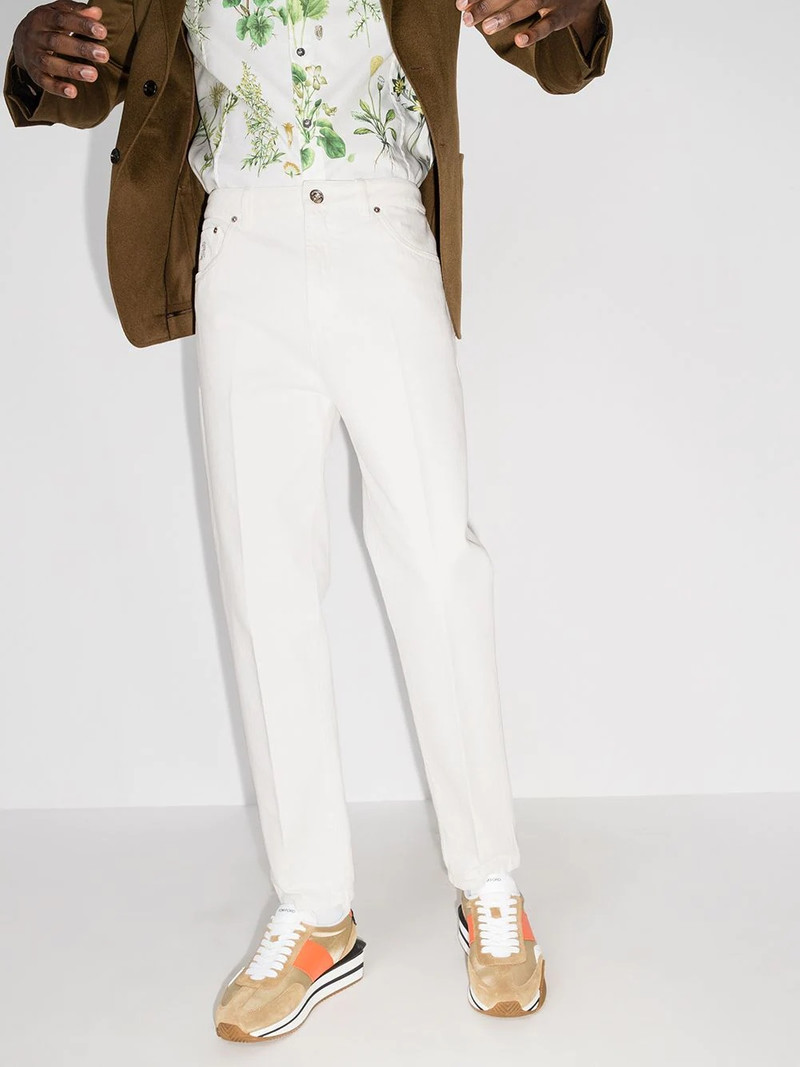 Brunello Cucinelli dyed-effect trousers outlook