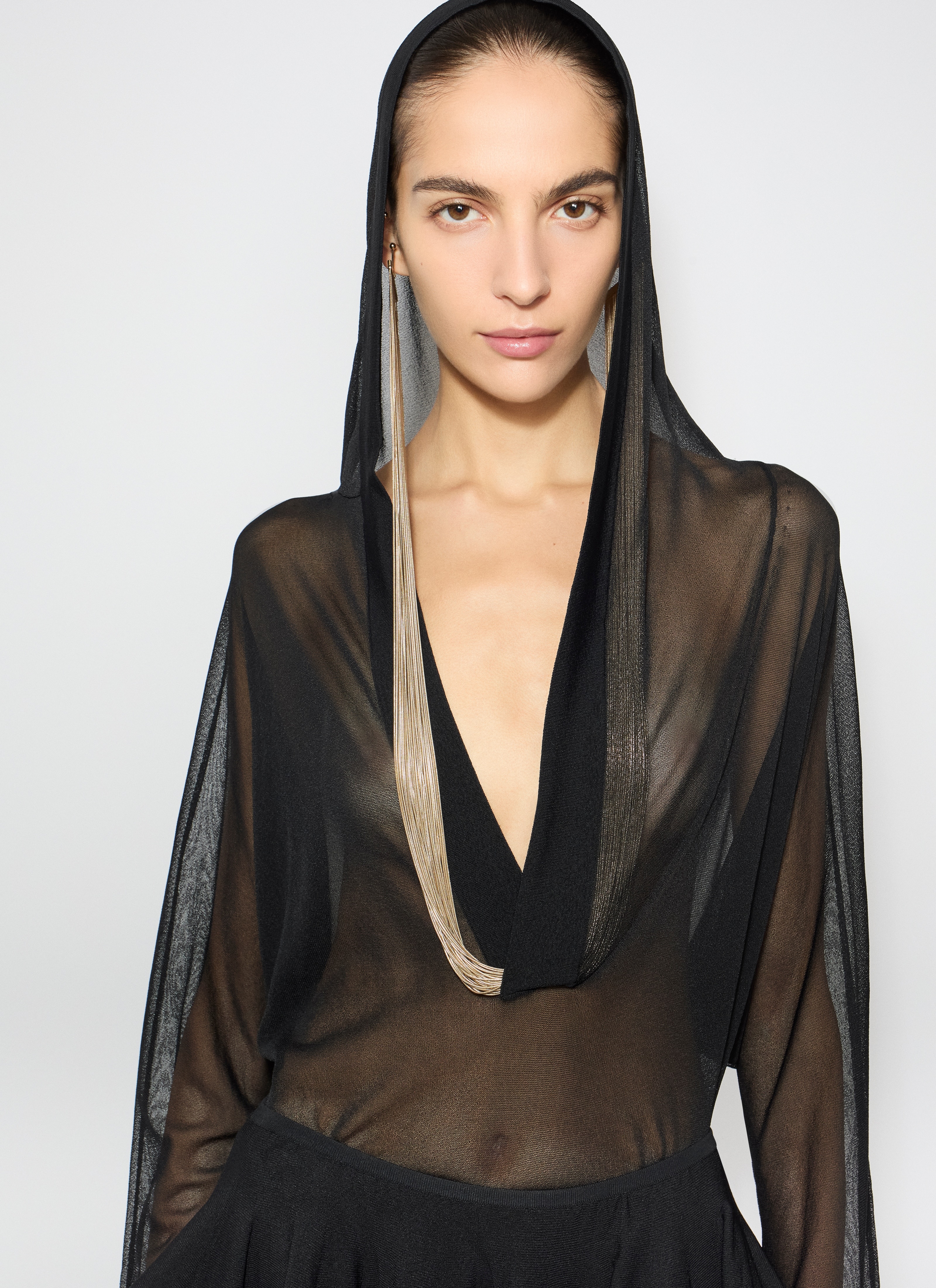 FINE KNIT HOODED BODY - 6