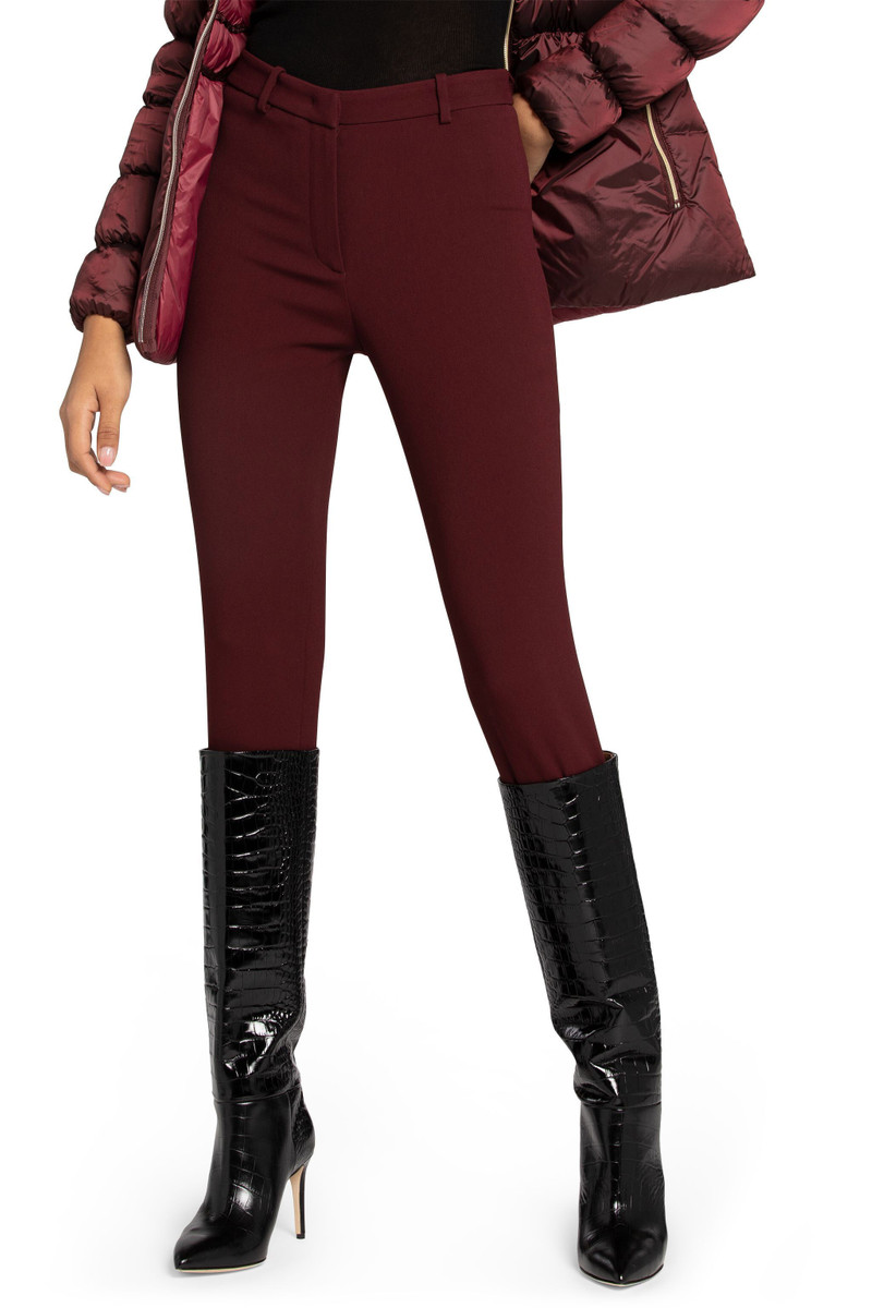 Roberto Cavalli Double stretch crepe solid trousers outlook